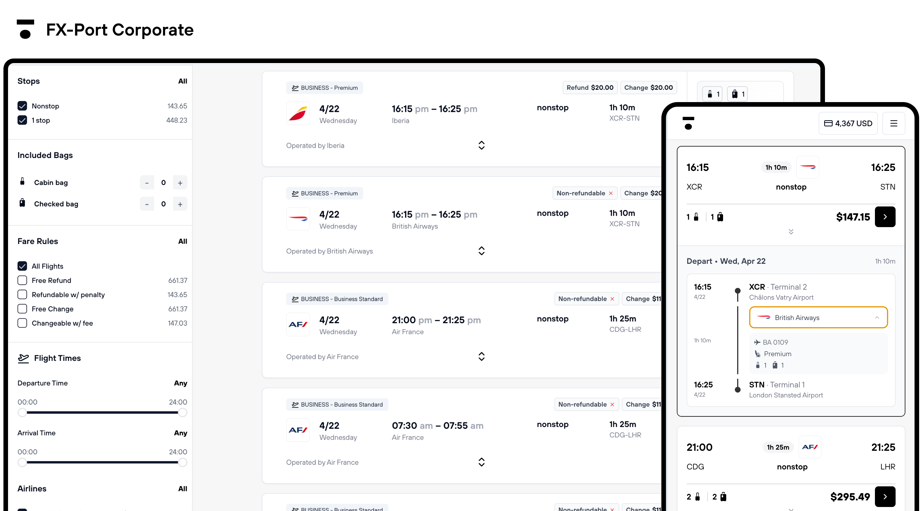 Voos Corporativos Dashboard