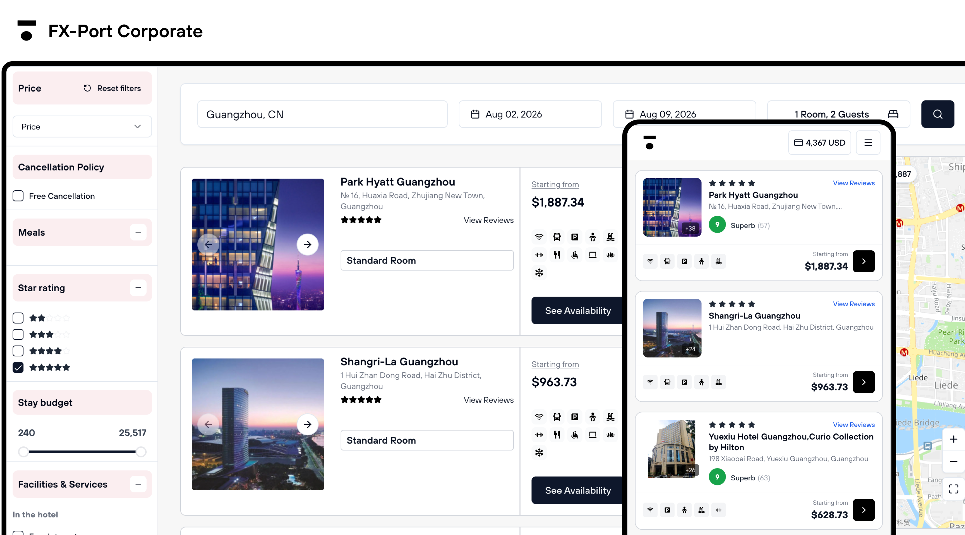 Hotéis Corporativos Dashboard